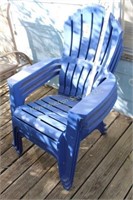 3 Stackable Lawn Chairs, plastic
