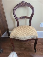 Antique Victorian Carved Wood Chair