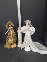 Rare Tassle Dolls On Stands