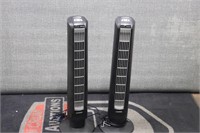 Two Lasko Tower Fans