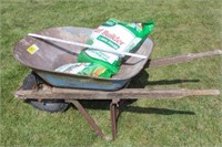 Wheel Barrow & 2 bags lawn food