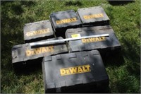 6 DeWalt tool cases