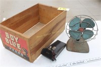 Wooden Box w/fan & circuit tester