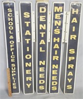 Vintage Double Sided Pharmacy Signs