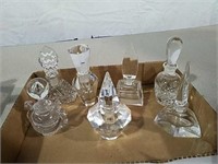 Fancy glass perfume bottles