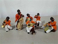 6 piece African American Musician figurines - 2