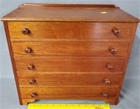 5 Drawer Old Doll Size Dresser Chest of Drawers