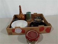 Ceramic bowls vases relish server