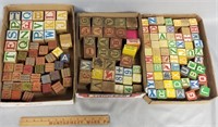 Vintage Children's Building Letter Blocks