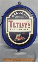 Hanging Advertising Tetleys English Ale Light Sign