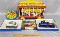 Toy Lot: Fisher Price Circus Wagon, Winross & More
