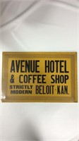 Vintage Avenue Hotel & Coffee Shop Beloit sign