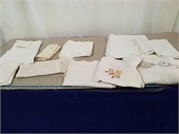 Vintage cross stitch tableclothes, other