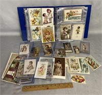 Ephemera Lot: Postcards & Trade Cards