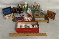 Vintage Doll Lot: Furniture, Mickey Mouse Band
