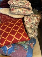 Lot of Pillows w/ Curtains & Comforter