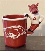 Arkansas Razorback Figural Mug