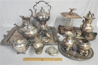 Large Silver Plate Mixed Lot