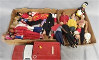 Vintage 70's Action Figure/Doll Lot & Ambulance