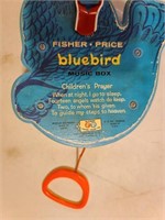 Fisher Price vintage bird musical Bluebird 1960's
