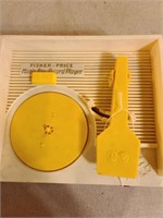 Vintage 70's Fisher Price Music Box Record Player