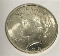 1923 Peace Silver Dollar, Ms62