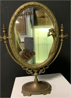 Art Nouveau Figural Table Mirror