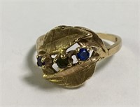 10k Gold Ring With Three Stones