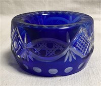 Blue Cut To Clear Bowl