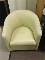 Beige Swivel Chair by Natuzzi