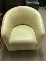 Beige Swivel Chair by Natuzzi