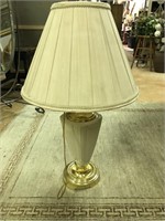 Cream & Gold Color Lamp w/ Shade