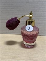 Cranberry Glass Perfume Atomizer