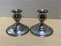 Pair of Sterling Silver Candle Sticks
