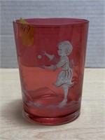 Cranberry Mary Gregory Glass