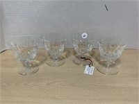 4 Edinburgh Crystal Glasses (Scotland)