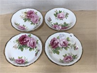 4 Royal Albert American Beauty Dessert Bowls