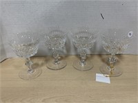 4 Edinburgh Crystal Water Glasses (Scotland)