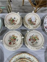 Royal Doulton Warwick 4 double handled soup with