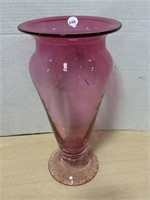 13 inch Cranberry Vase