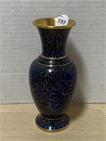 Navy & Gold Cloisonné Vase