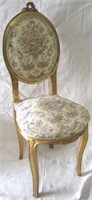 Gold leaf vintage French chair