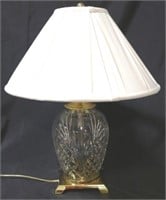 Waterford table lamp 23" tall
