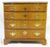 Baker 4 drawer inlaid chest w/ pull out surface