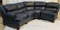 Hancock & Moore 3 part sectional leather sofa