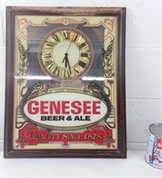Horloge promotionnelle Genesee Beer & Ale, 16"x21"