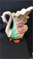 15” Swan vase