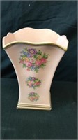 10” Pink floral vase