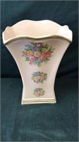 10” pink floral vase