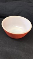 7” orange pyrex bowl